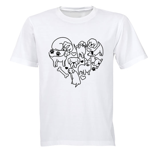 Dog Heart - Adults - T-Shirt - BuyAbility South Africa