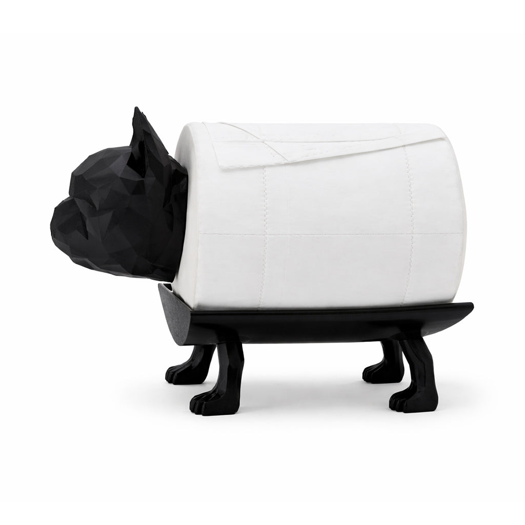 Geometric Dog Toilet Paper Holder with Toilet Paper Roll - BuyAbility