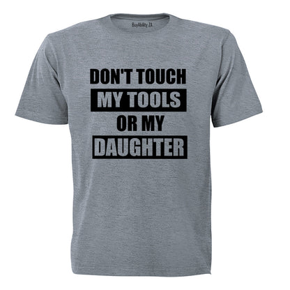 Don't Touch - Dad Rules - Adults - T-Shirt