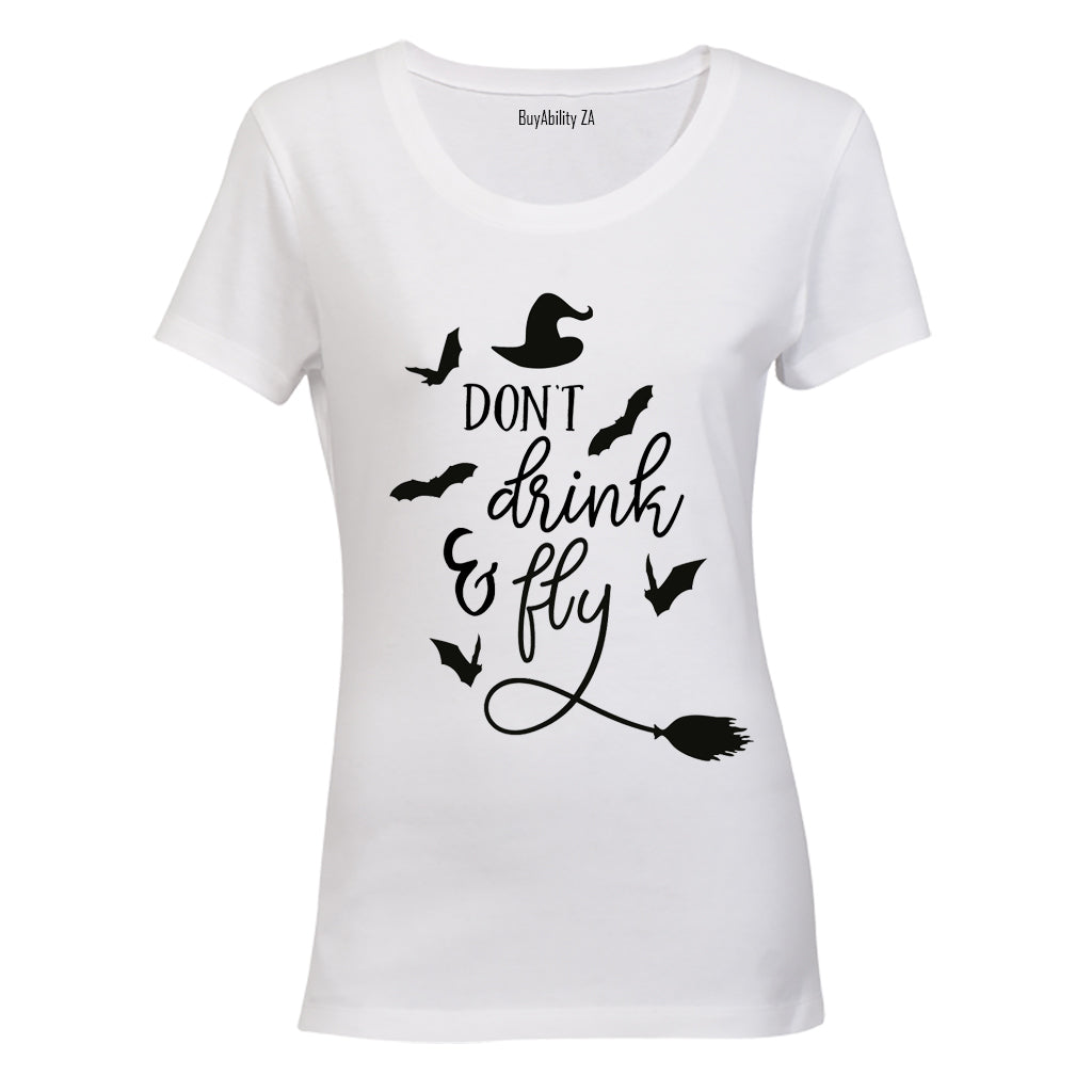 Don't Drink & Fly - Halloween - Ladies - T-Shirt