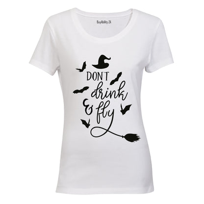 Don't Drink & Fly - Halloween - Ladies - T-Shirt