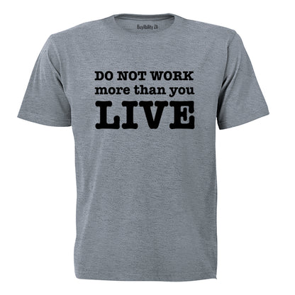 Do Not Work - Adults - T-Shirt - BuyAbility South Africa