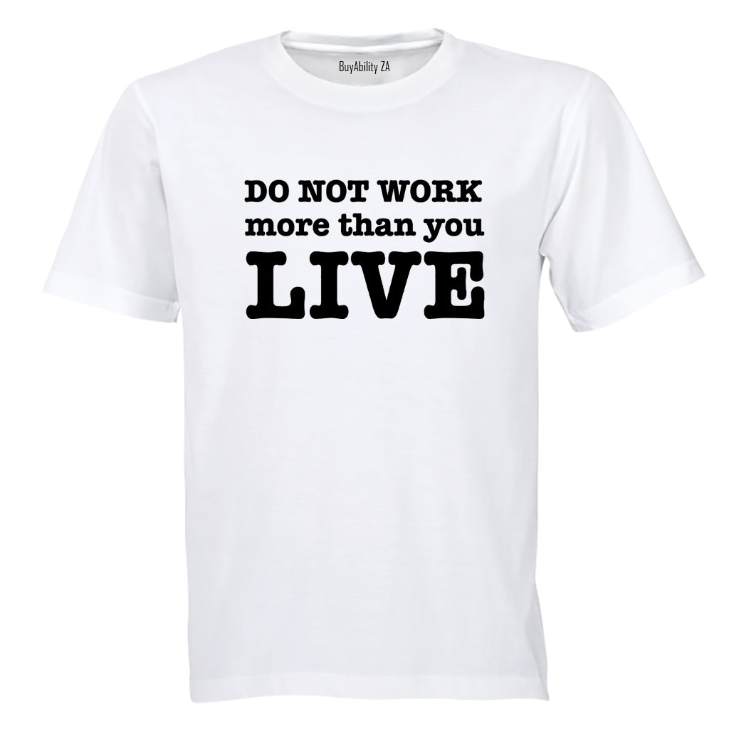 Do Not Work - Adults - T-Shirt - BuyAbility South Africa