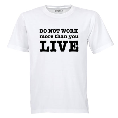 Do Not Work - Adults - T-Shirt - BuyAbility South Africa