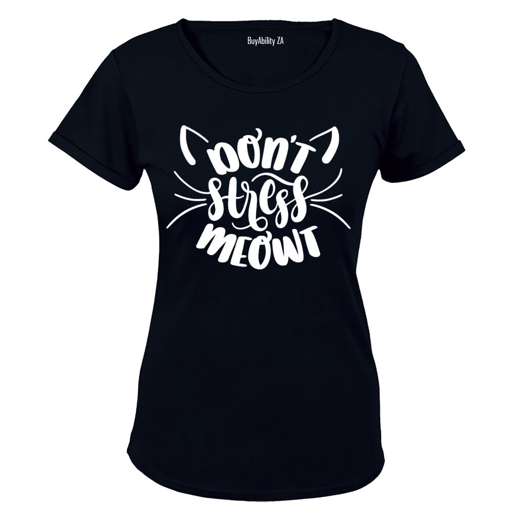 Don't Stress Meowt - Ladies - T-Shirt - BuyAbility