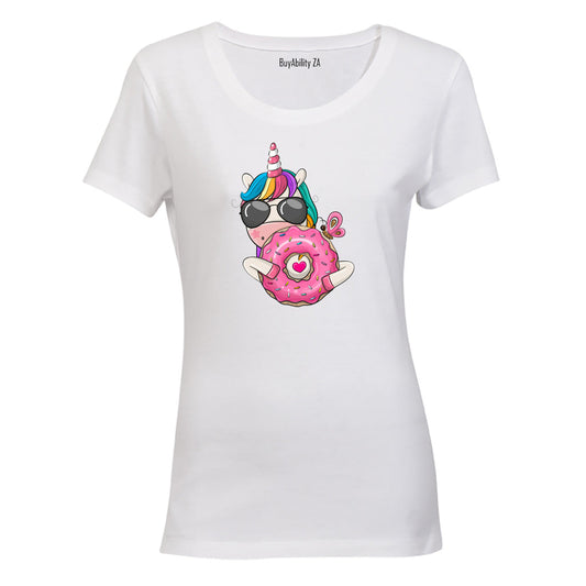 Donut Unicorn - Ladies - T-Shirt - BuyAbility