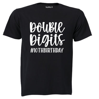 Double Digits - 10th Birthday - Kids T-Shirt