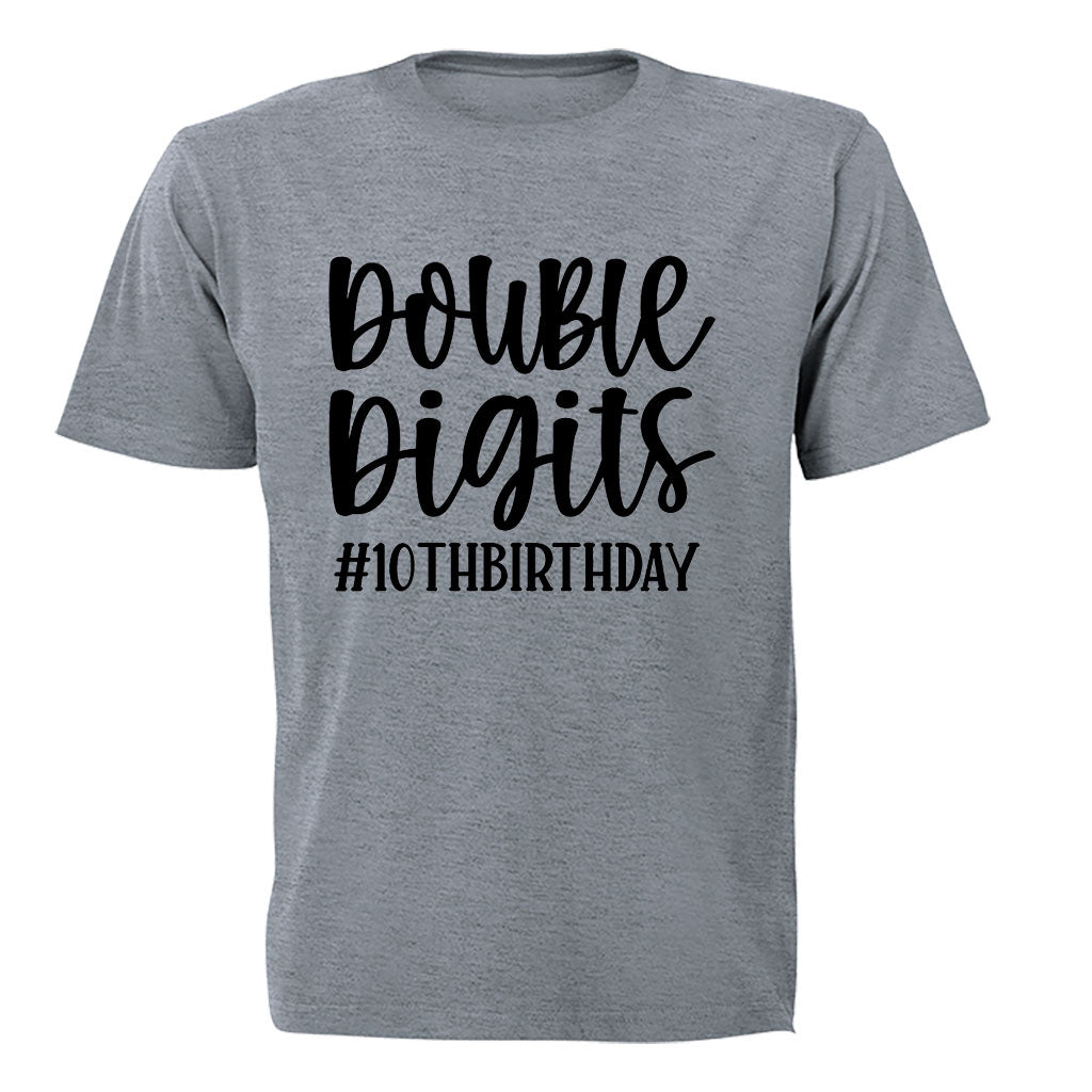 Double Digits - 10th Birthday - Kids T-Shirt - BuyAbility South Africa