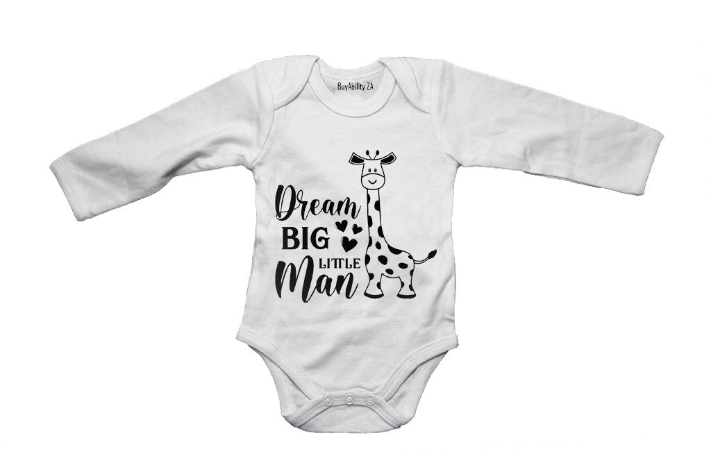 Dream Big Little Man - Baby Grow