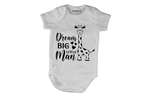 Dream Big Little Man - Baby Grow