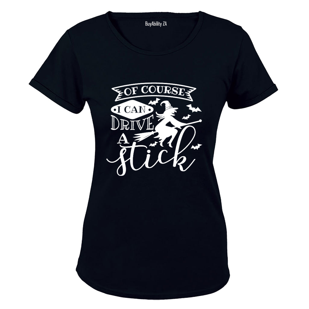 Drive A Stick - Halloween - Ladies - T-Shirt