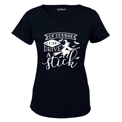Drive A Stick - Halloween - Ladies - T-Shirt