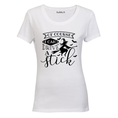 Drive A Stick - Halloween - Ladies - T-Shirt