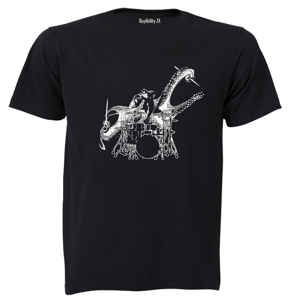 Drummer Octopus - Adults - T-Shirt