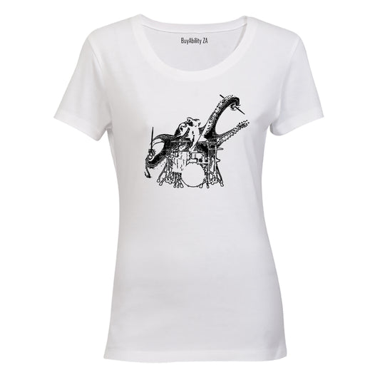 Drummer Octopus - Ladies - T-Shirt