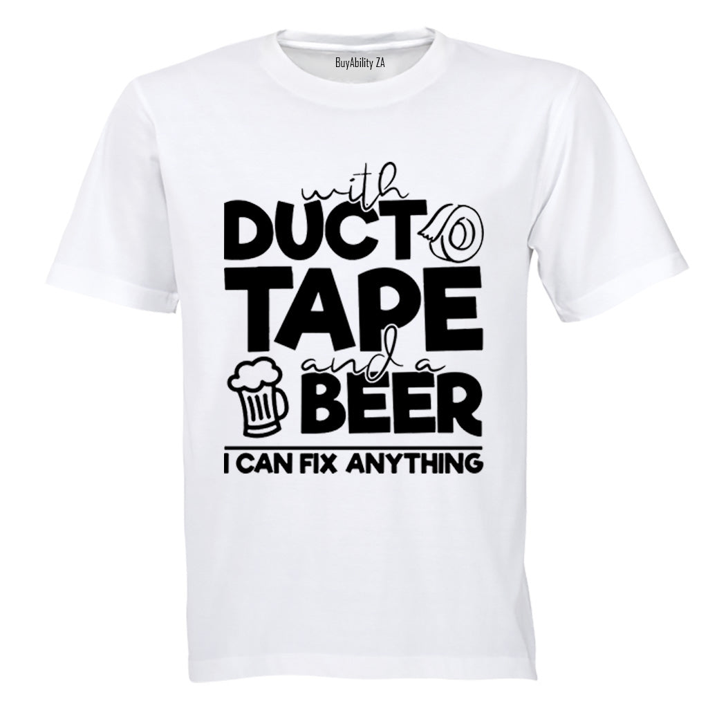 Duct Tape and Beer - Adults - T-Shirt