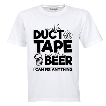 Duct Tape and Beer - Adults - T-Shirt