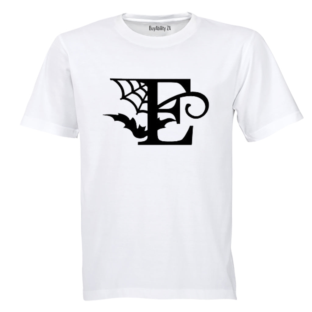 E - Halloween Spiderweb - Kids T-Shirt