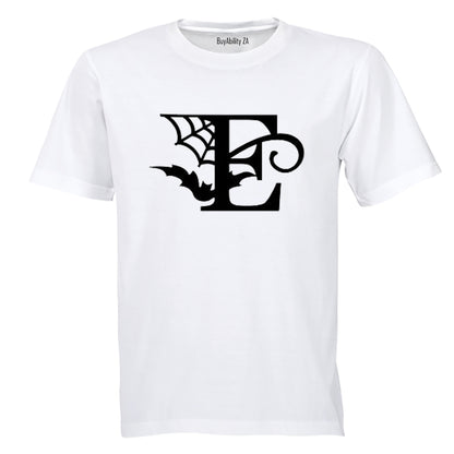 E - Halloween Spiderweb - Kids T-Shirt