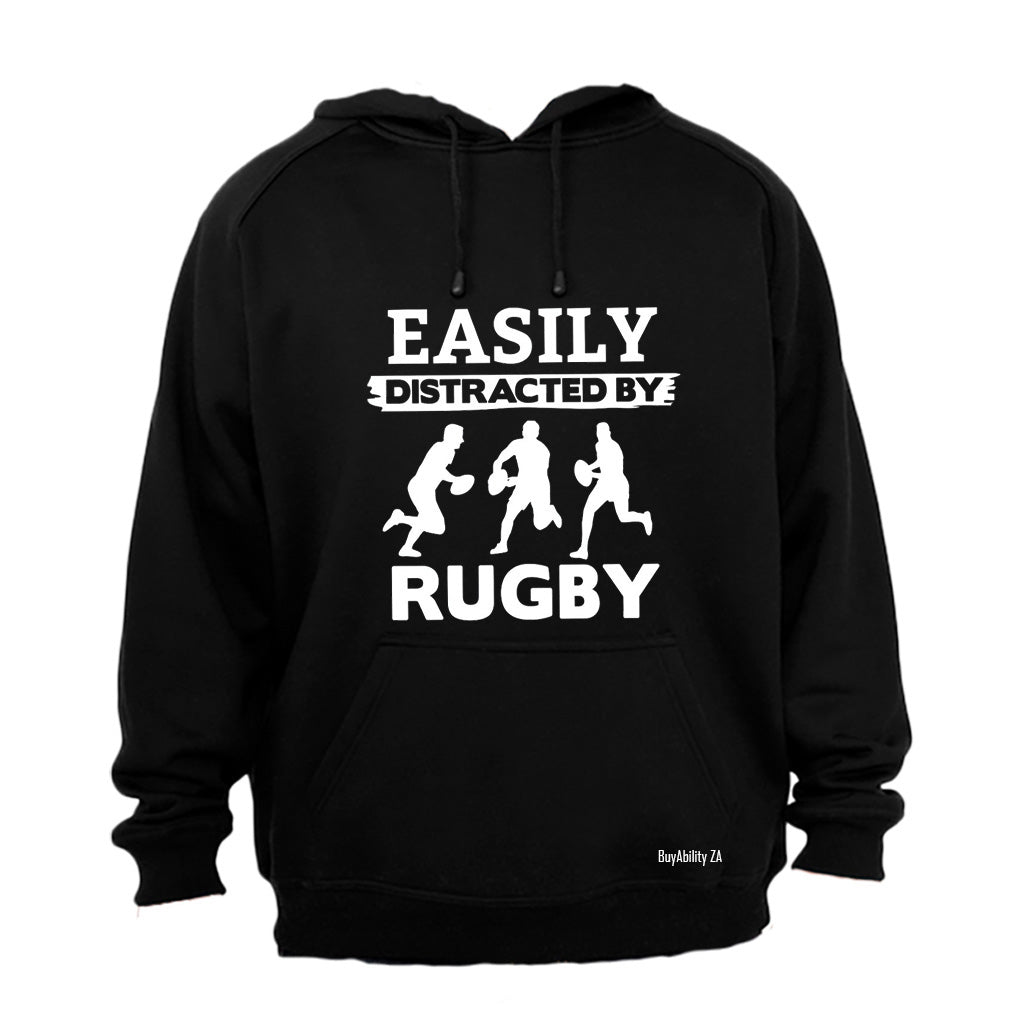 Easily Distracted by RUGBY - Hoodie
