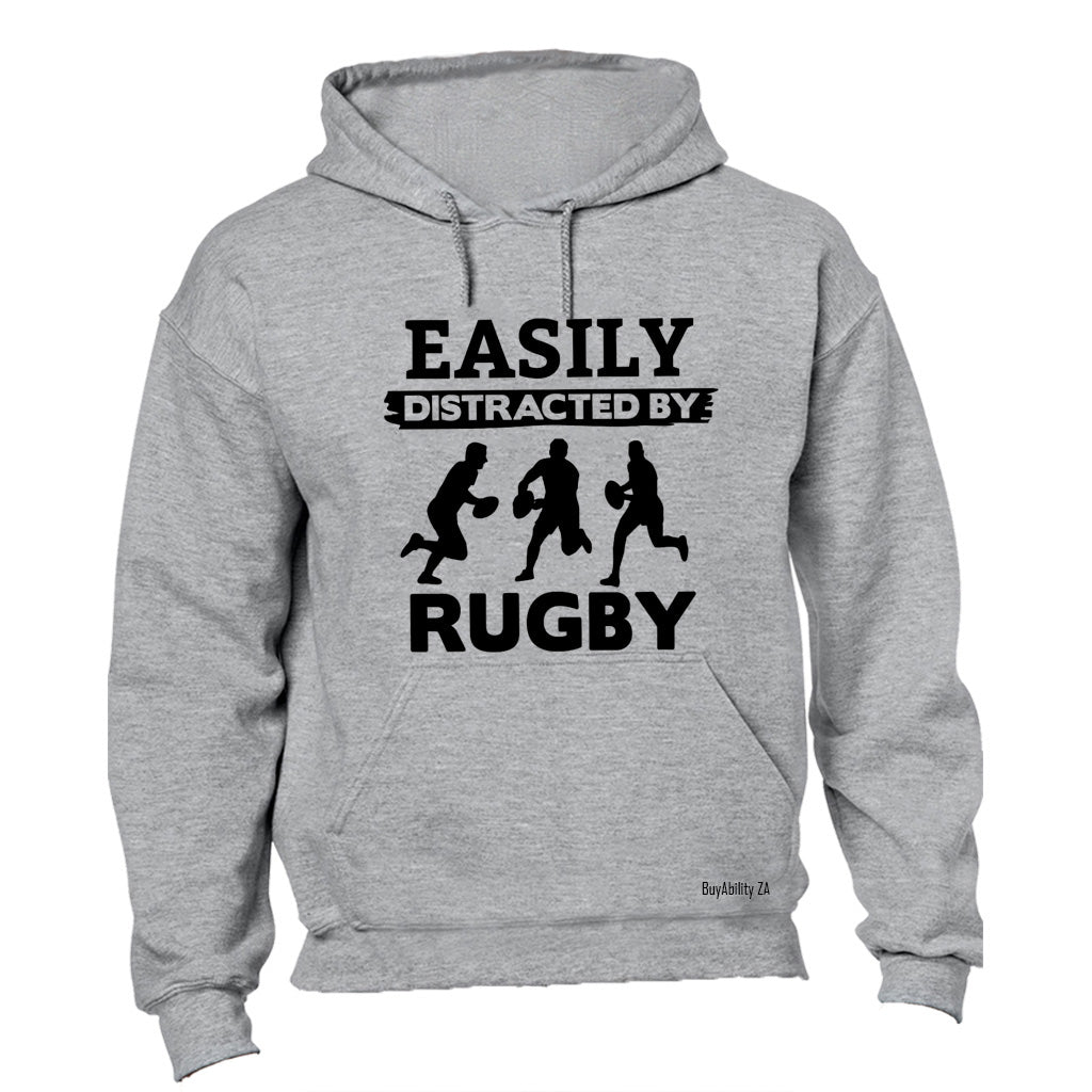 Easily Distracted by RUGBY - Hoodie