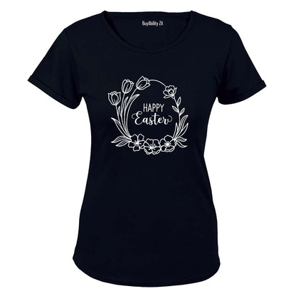 Easter Floral Egg - Ladies - T-Shirt