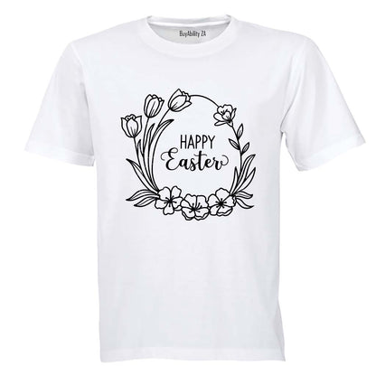 Easter Floral Egg - Kids T-Shirt