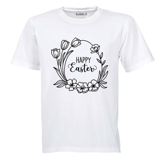 Easter Floral Egg - Kids T-Shirt
