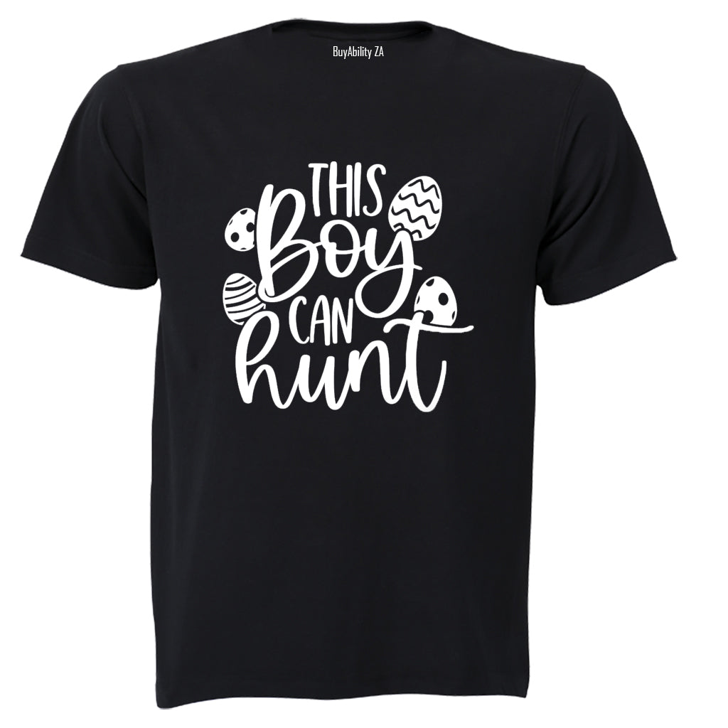 This Boy Can Hunt - Easter - Kids T-Shirt