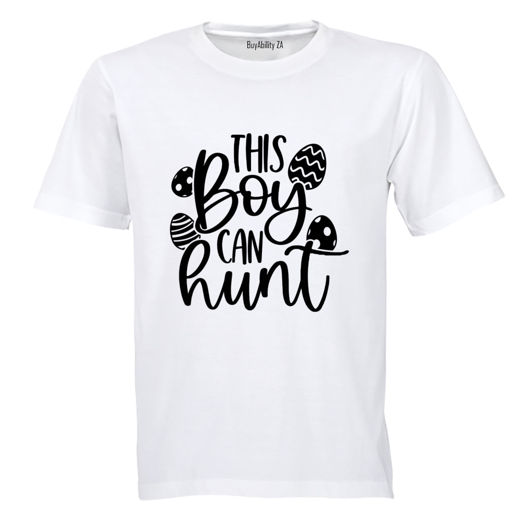 This Boy Can Hunt - Easter - Kids T-Shirt