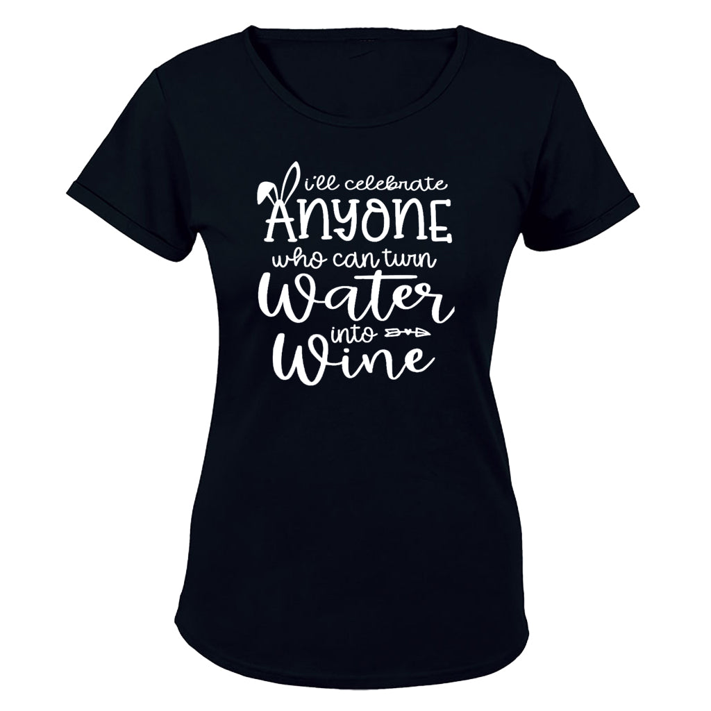 Easter - Water into Wine - Ladies - T-Shirt - BuyAbility South Africa