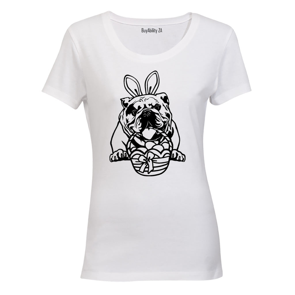 Easter Bulldog - Ladies - T-Shirt