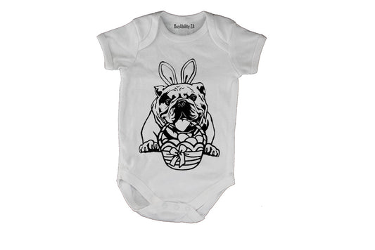 Easter Bulldog - Baby Grow