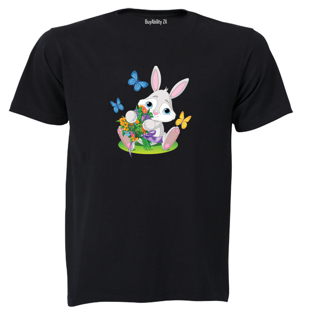 Easter Bunny Flowers - Kids T-Shirt