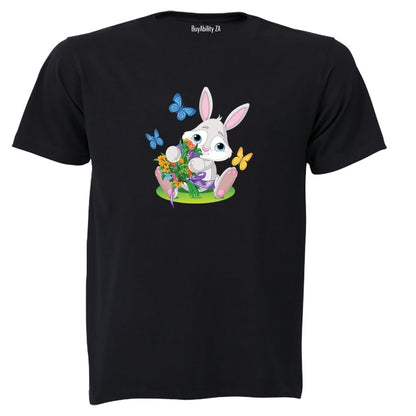Easter Bunny Flowers - Kids T-Shirt