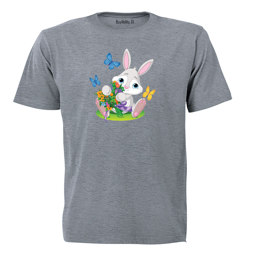 Easter Bunny Flowers - Kids T-Shirt