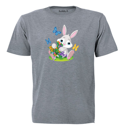 Easter Bunny Flowers - Kids T-Shirt