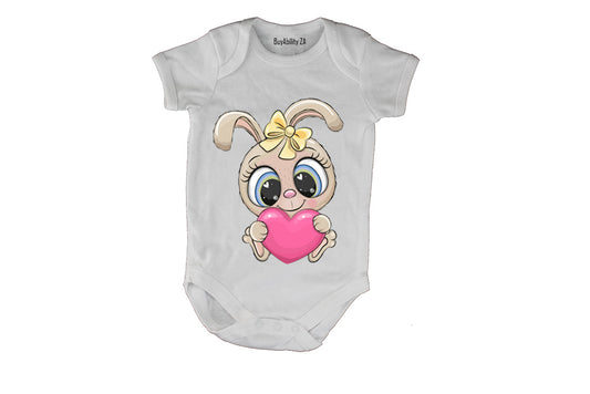 Easter Bunny Heart - Baby Grow