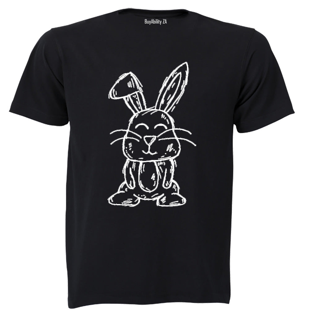 Easter Bunny Sketch - Kids T-Shirt