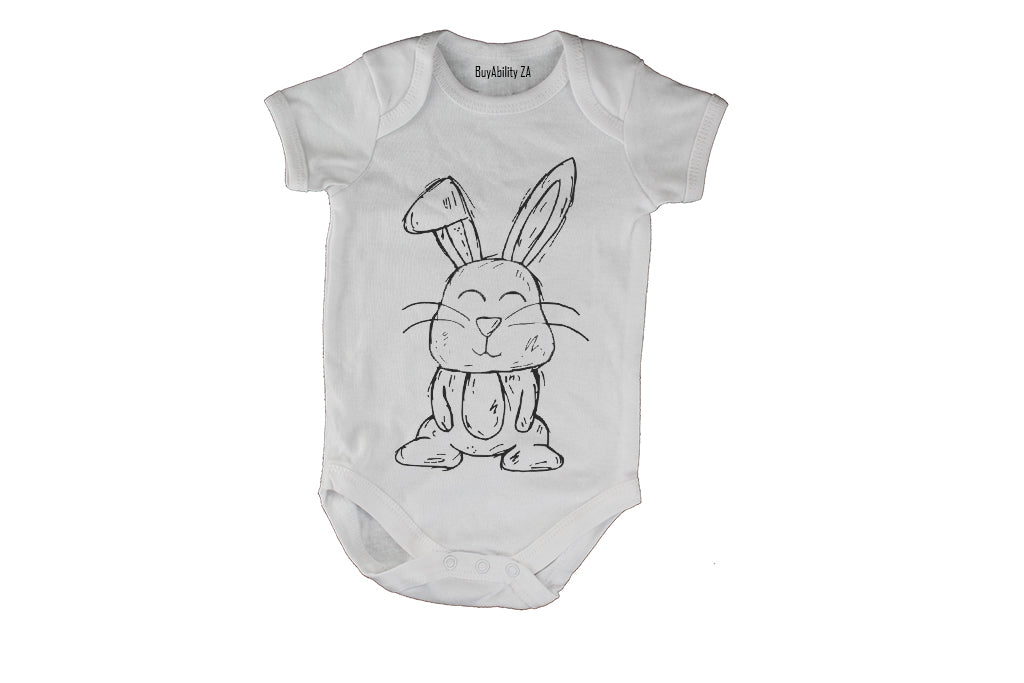 Easter Bunny Sketch - Baby Grow