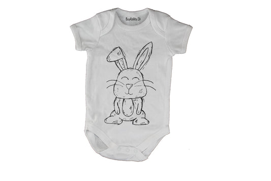 Easter Bunny Sketch - Baby Grow