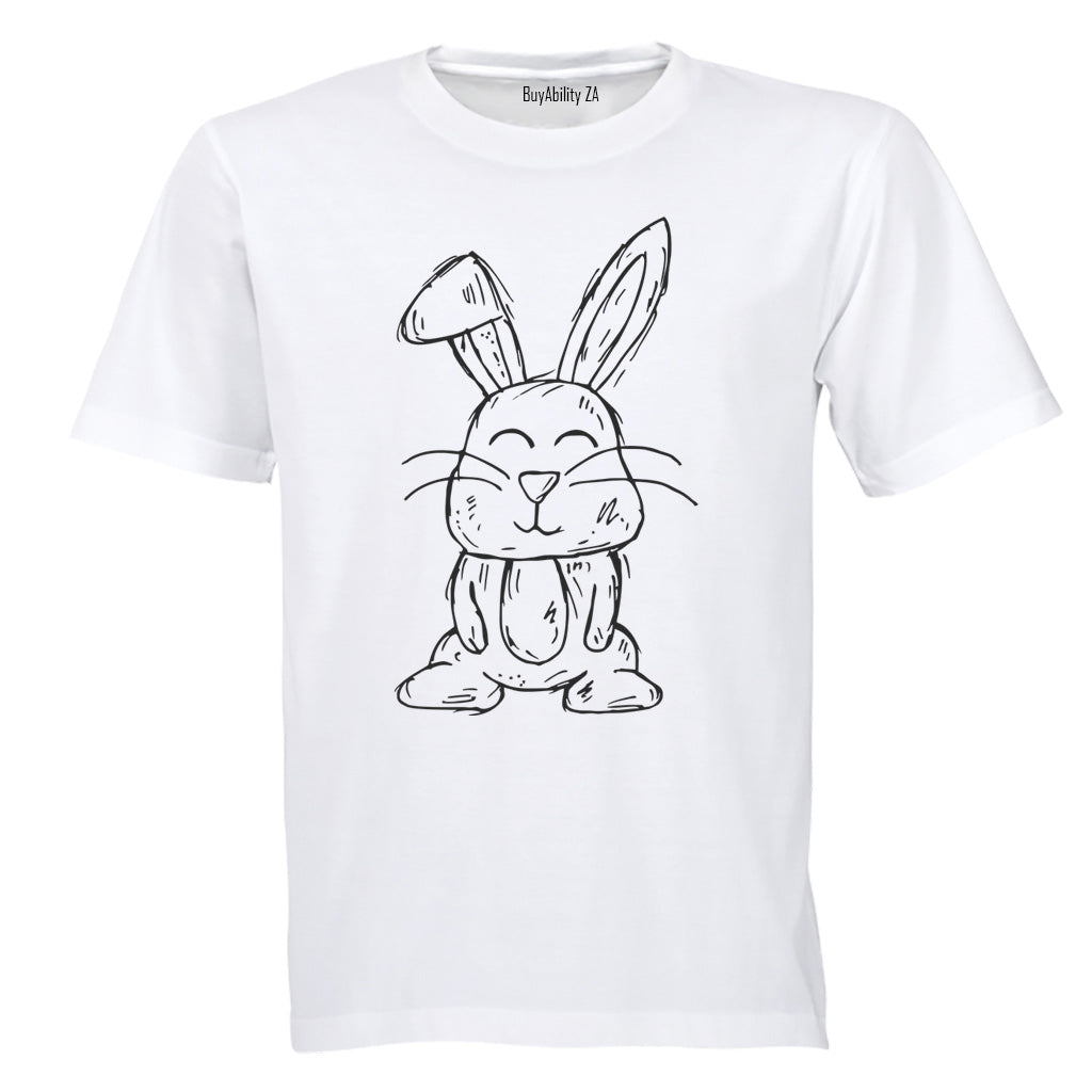 Easter Bunny Sketch - Kids T-Shirt