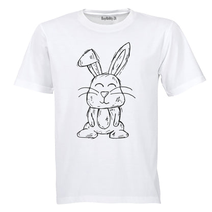 Easter Bunny Sketch - Kids T-Shirt