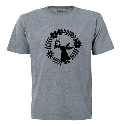 Easter Bunny Wreath - Kids T-Shirt