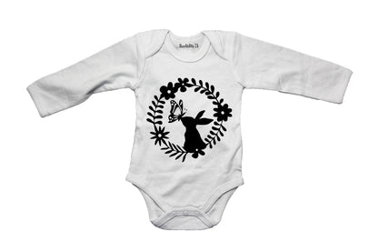 Easter Bunny Wreath - Baby Grow