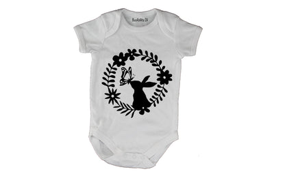 Easter Bunny Wreath - Baby Grow