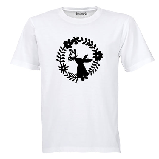Easter Bunny Wreath - Kids T-Shirt