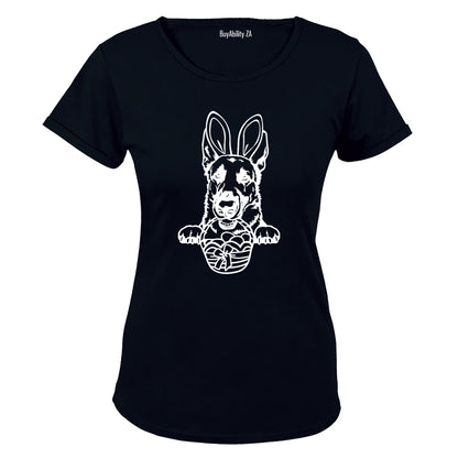 Easter German Shepherd - Ladies - T-Shirt