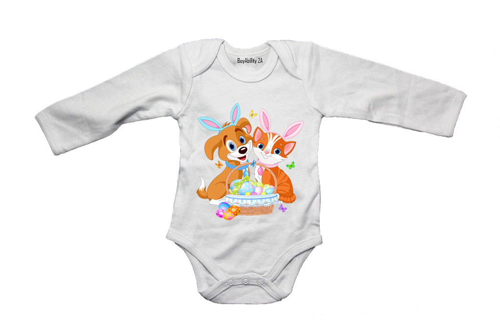 Easter Puppy & Kitten - Baby Grow