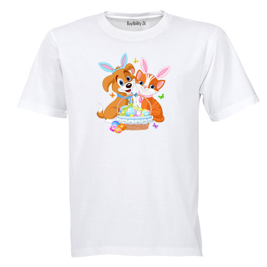 Easter Puppy & Kitten - Kids T-Shirt